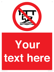 Custom Do not use watercraft in the vicinity of piers